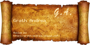 Grath Andrea névjegykártya